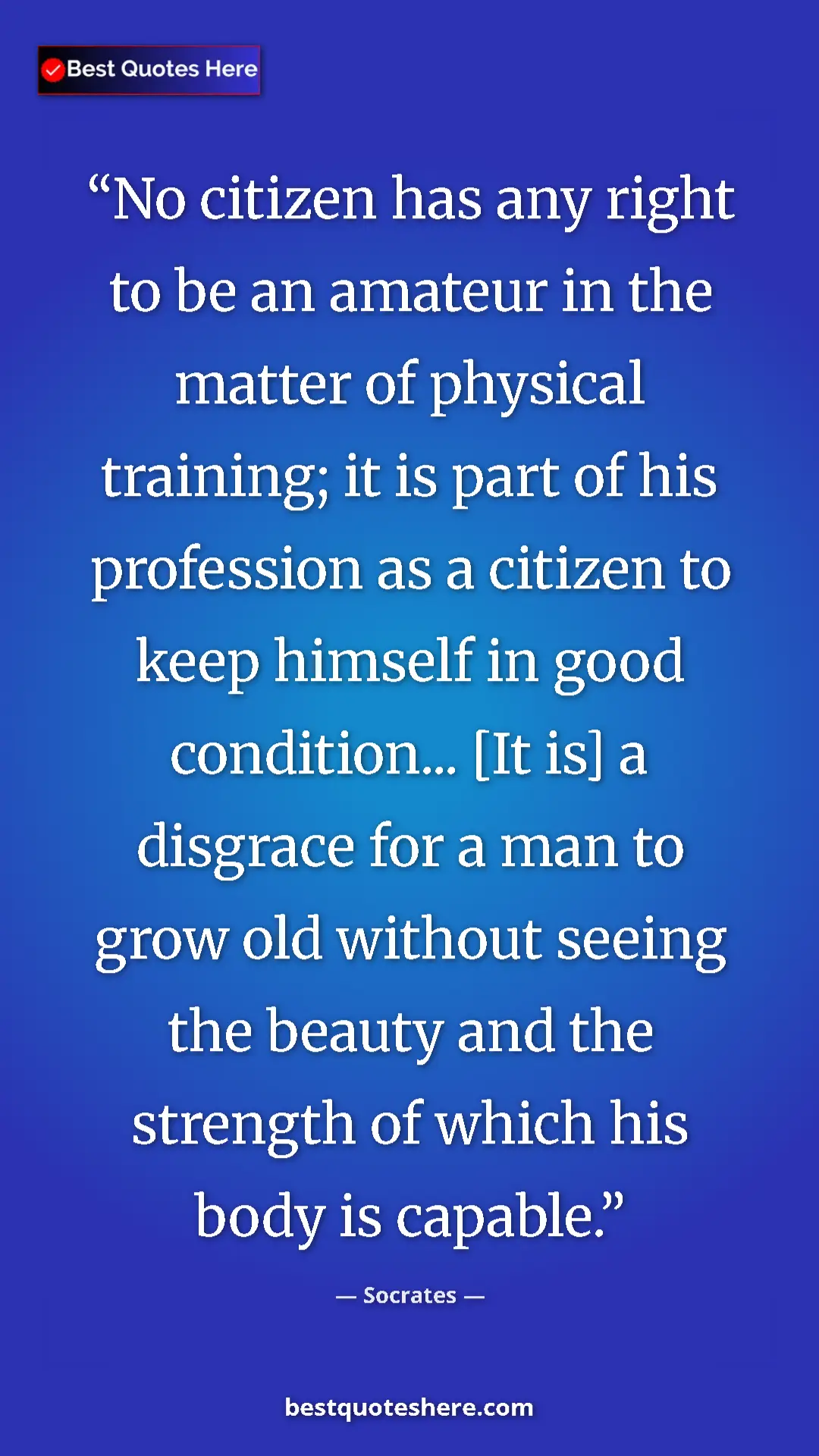 Socrates Quote Card: "No citizen has any right to be an amateur in the matter of..." Pinterest quote poster by Socrates: "No citizen has any right to be an amateur in the matter of..."