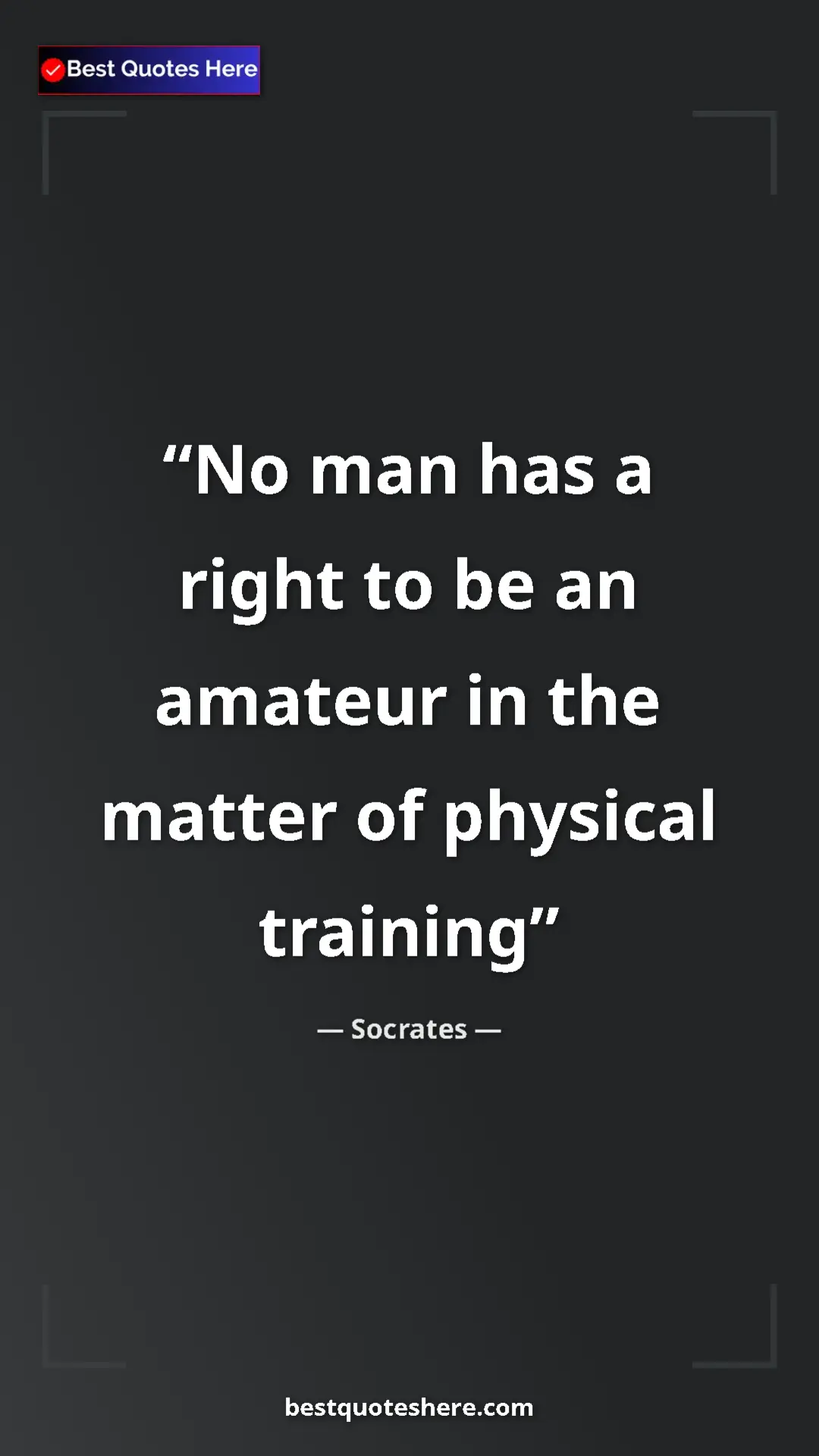 Pinterest quote poster by Socrates: "No man has a right to be an amateur in the matter of..."