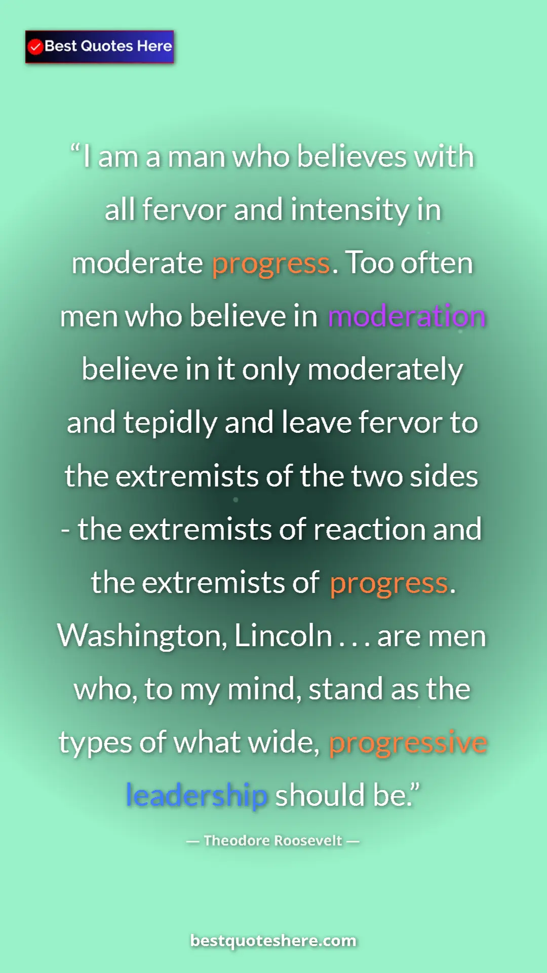 Theodore Roosevelt Quote Card: "I am a man who believes with all fervor and intensity in..." Pinterest quote poster by Theodore Roosevelt: "I am a man who believes with all fervor and intensity in..."