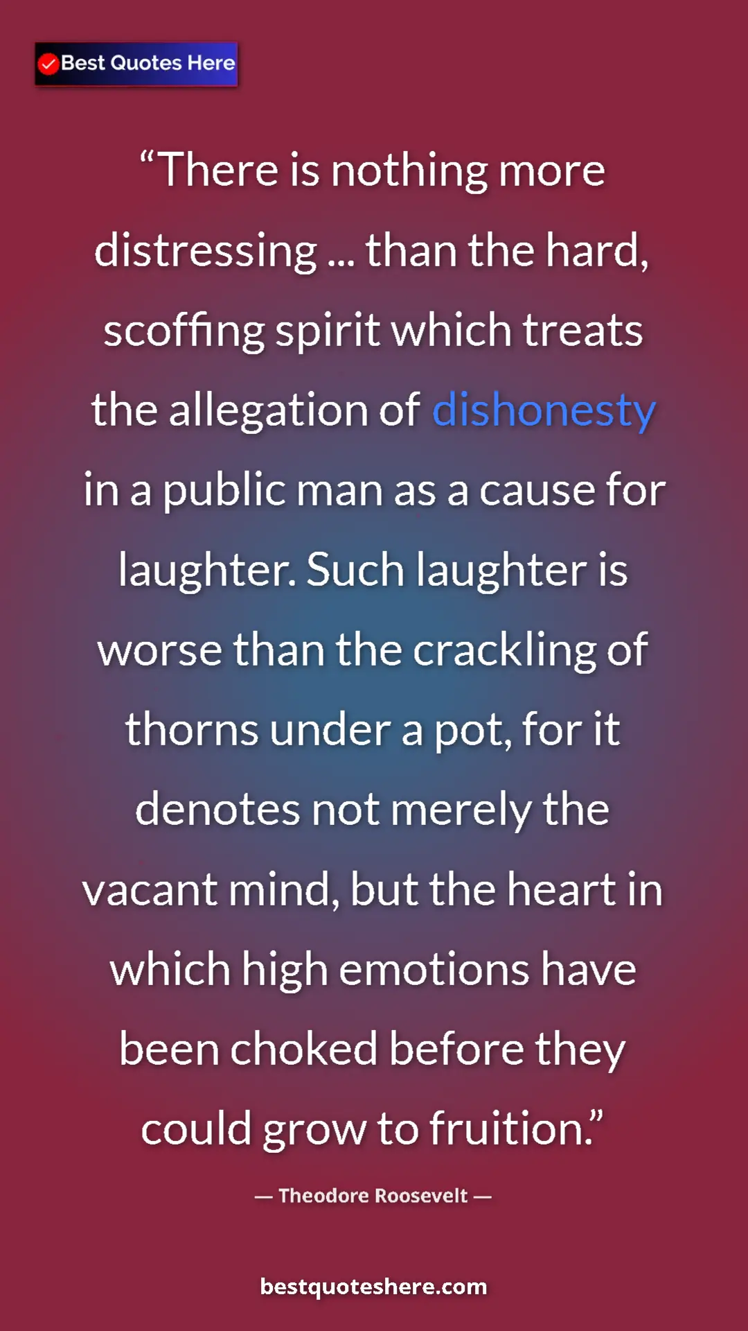Theodore Roosevelt Quote Card: "There is nothing more distressing ... than the hard, scoffin" Pinterest quote poster by Theodore Roosevelt: "There is nothing more distressing ... than the hard, scoffin"
