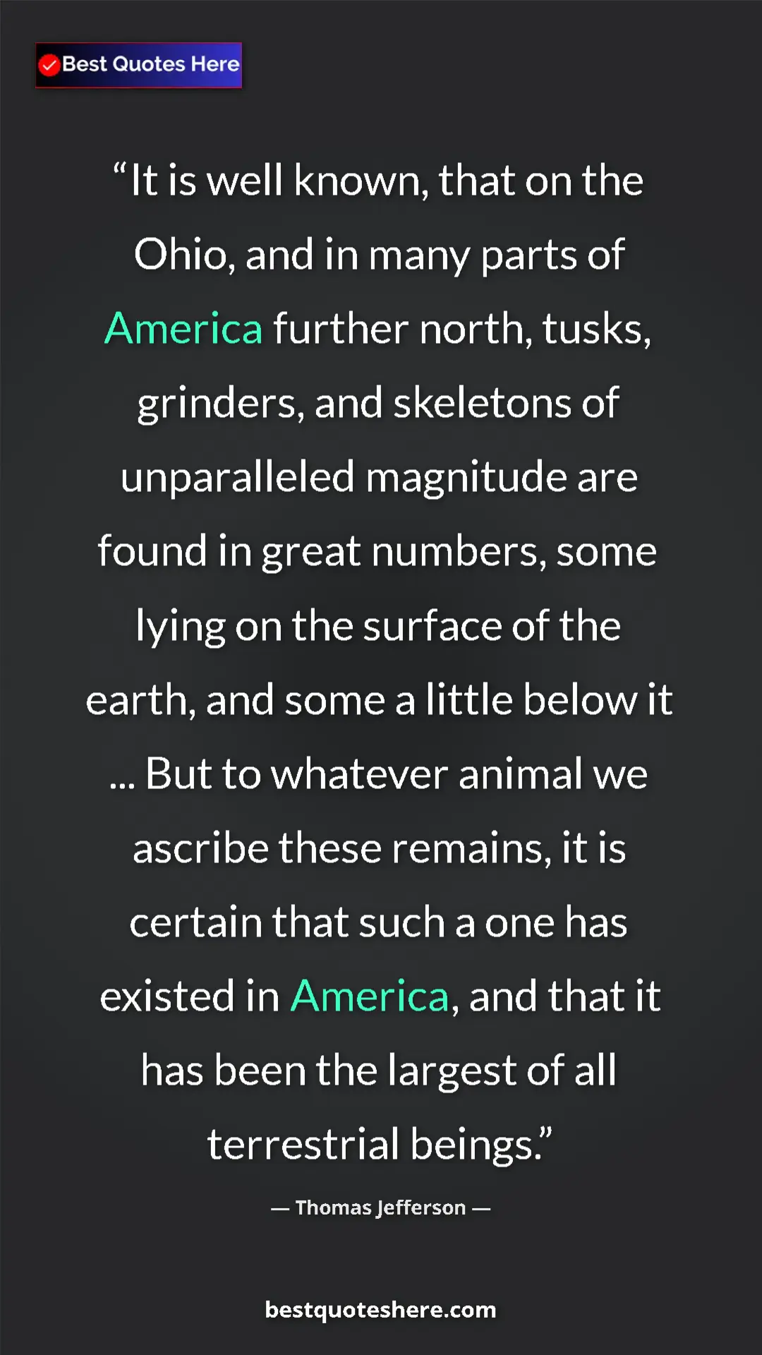 Thomas Jefferson Quote Card: "It is well known, that on the Ohio, and in many parts of..." Pinterest quote poster by Thomas Jefferson: "It is well known, that on the Ohio, and in many parts of..."