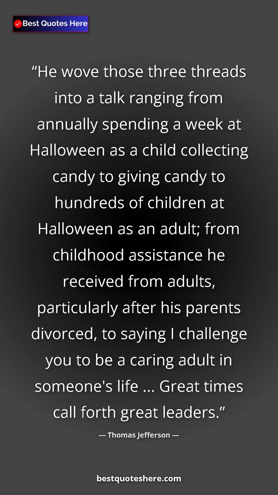 Thomas Jefferson Quote Card: "He wove those three threads into a talk ranging from..." Pinterest quote poster by Thomas Jefferson: "He wove those three threads into a talk ranging from..."