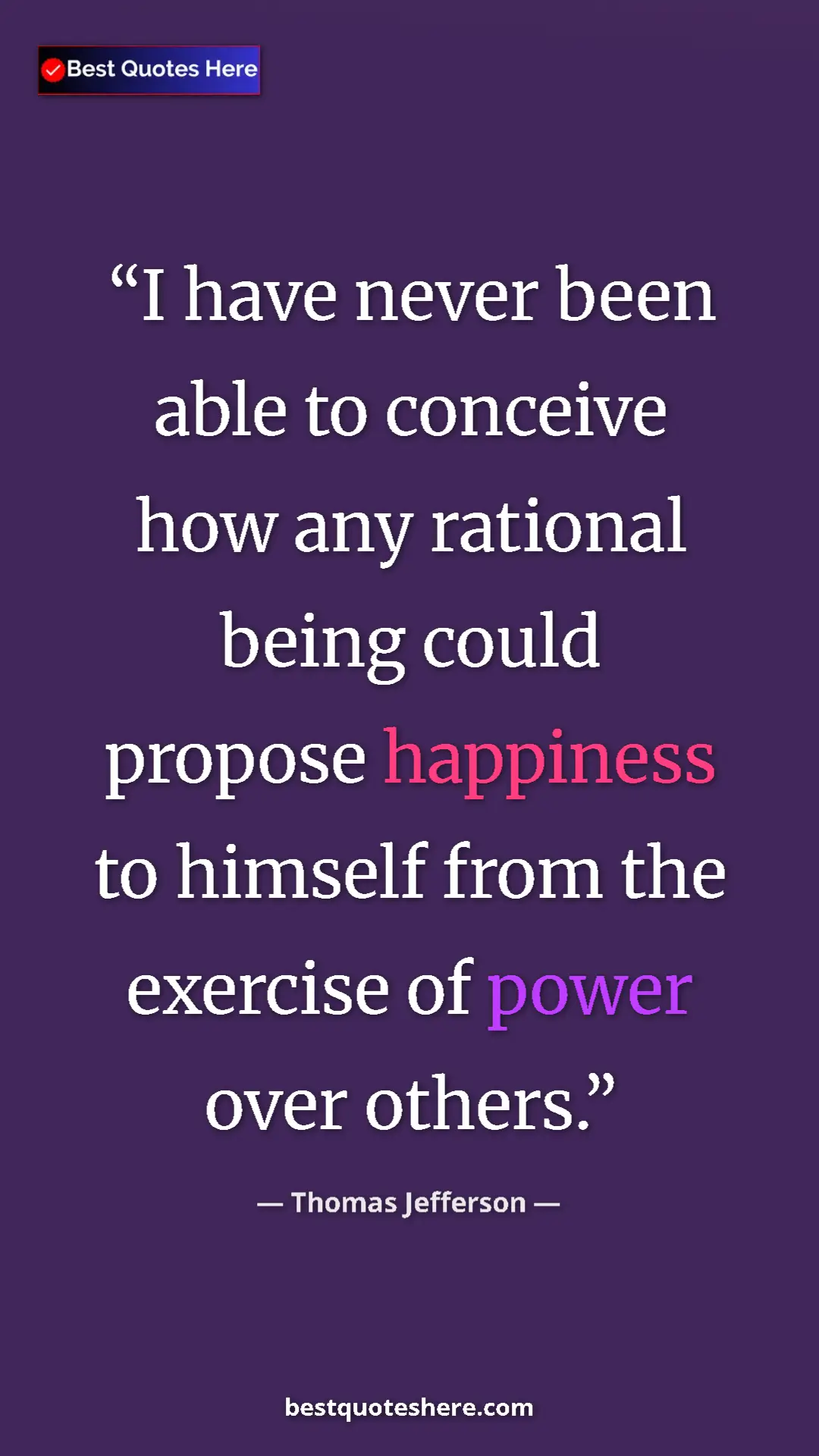 Thomas Jefferson Quote Card: "I have never been able to conceive how any rational being..." Pinterest quote poster by Thomas Jefferson: "I have never been able to conceive how any rational being..."