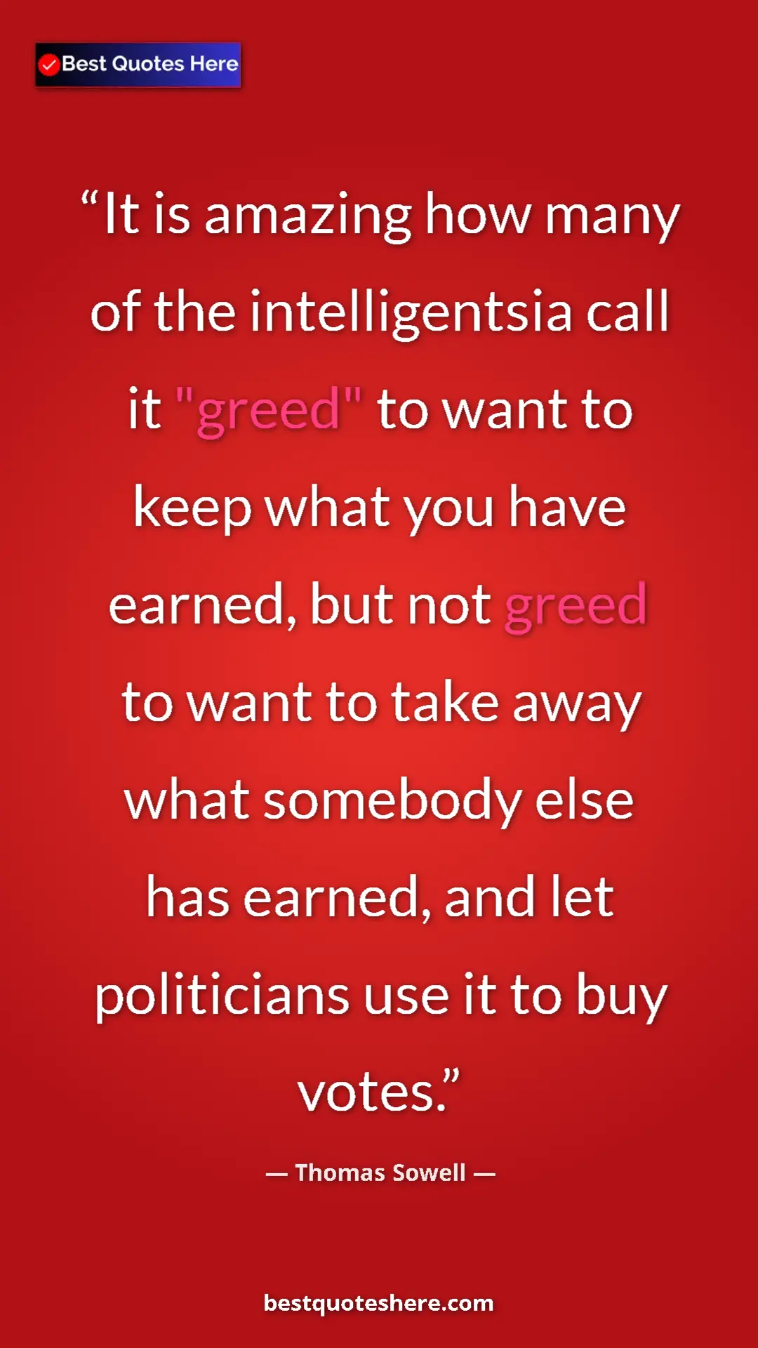 Pinterest quote poster by Thomas Sowell: "It is amazing how many of the intelligentsia call it..."