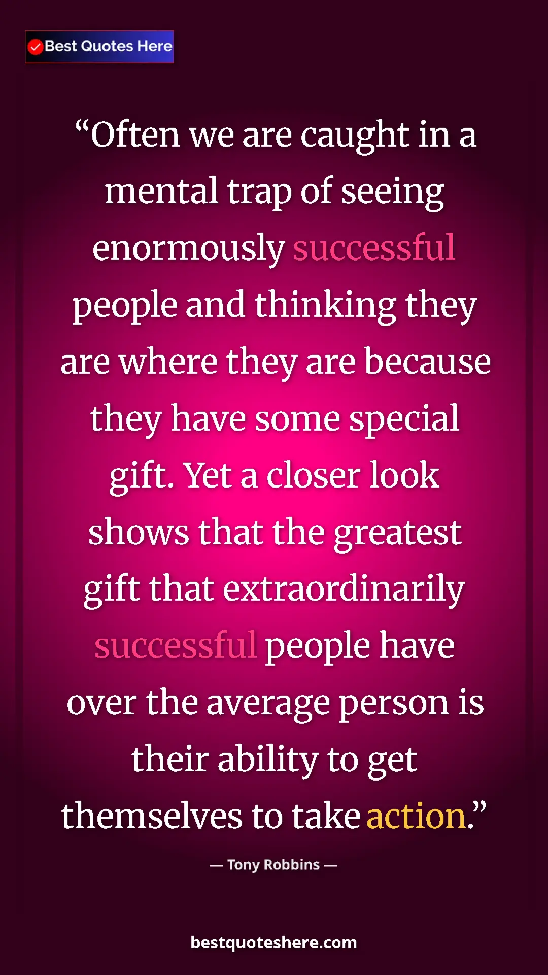 Tony Robbins Quote Card: "Often we are caught in a mental trap of seeing enormously..." Pinterest quote poster by Tony Robbins: "Often we are caught in a mental trap of seeing enormously..."