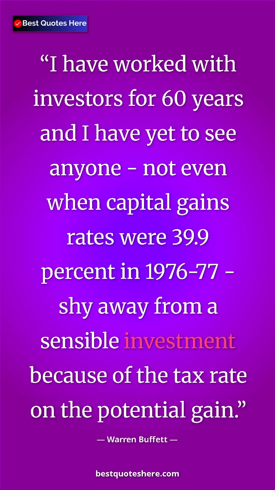 Warren Buffett Quote Card: "I have worked with investors for 60 years and I have yet to " Pinterest quote poster by Warren Buffett: "I have worked with investors for 60 years and I have yet to "