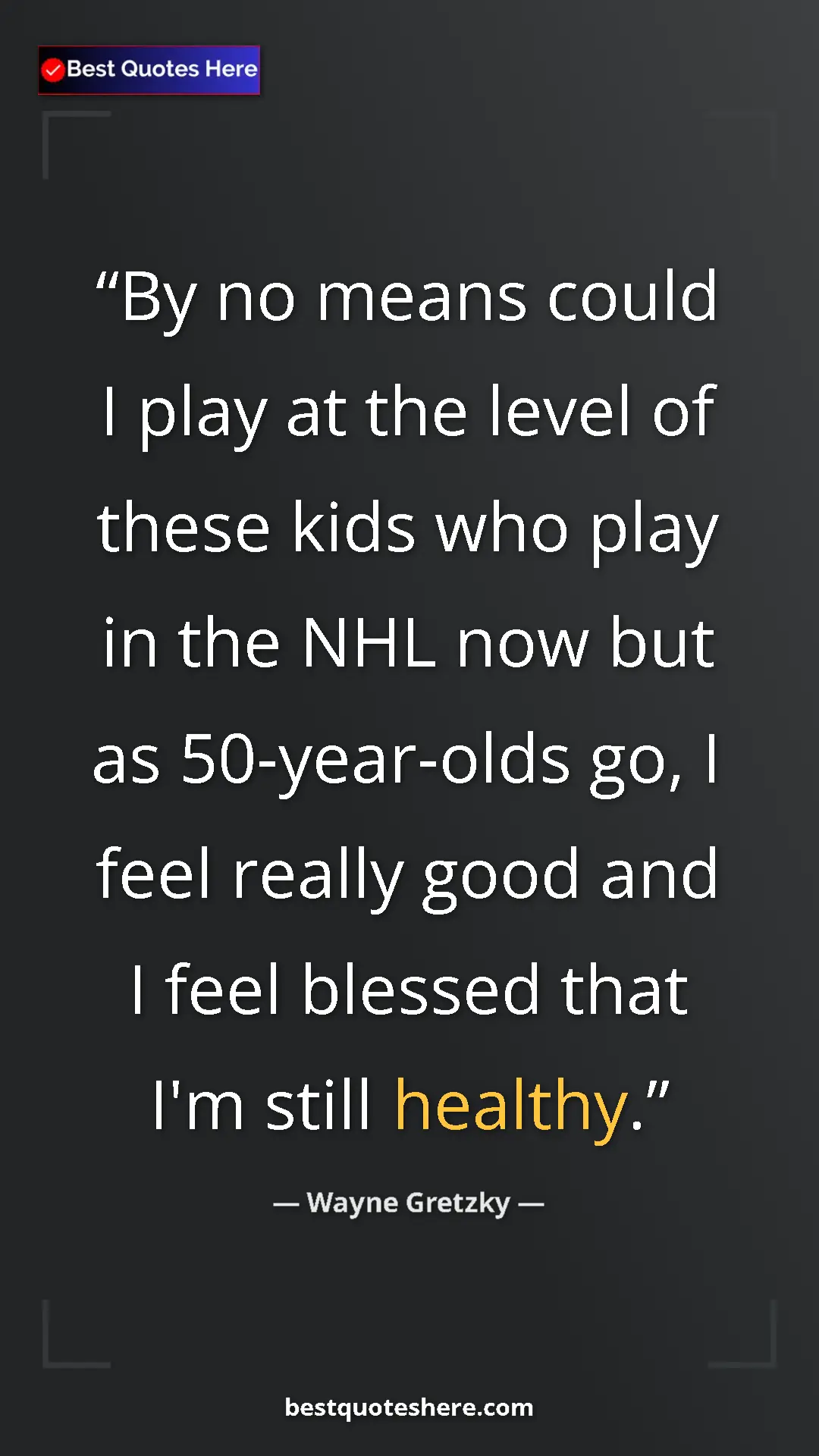 Pinterest quote poster by Wayne Gretzky: "By no means could I play at the level of these kids who..."