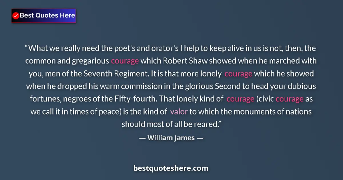 Quote by William James: What we really need the poet's and orator's I help to keep alive in us is not, then, the common and ...