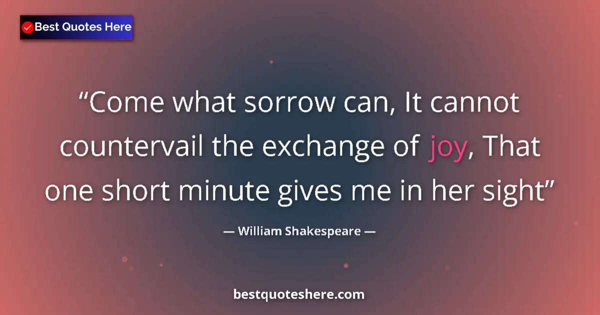 Quote by William Shakespeare: Come what sorrow can, It cannot countervail the ex