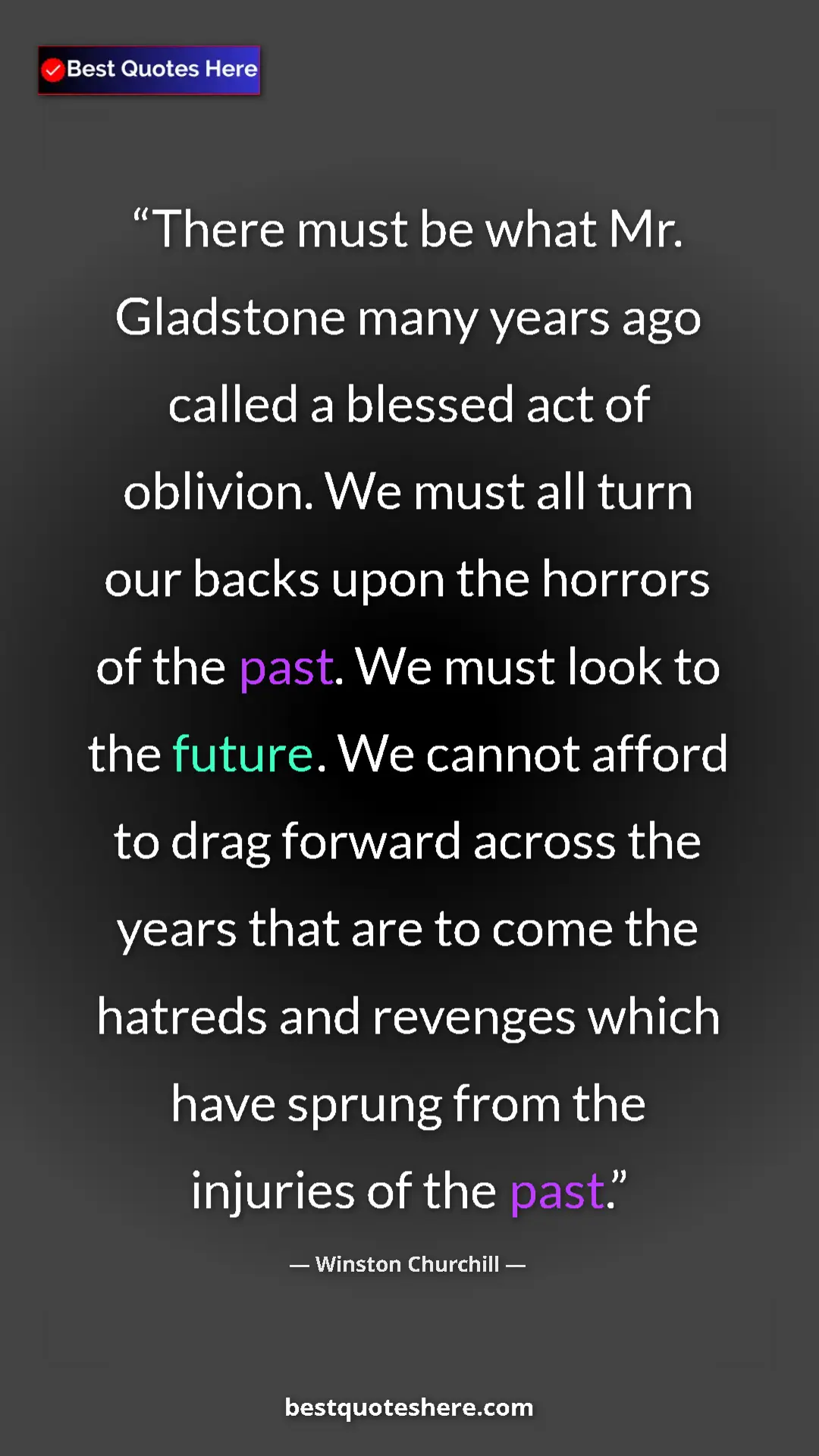 Winston Churchill Quote Card: "There must be what Mr. Gladstone many years ago called a..." Pinterest quote poster by Winston Churchill: "There must be what Mr. Gladstone many years ago called a..."