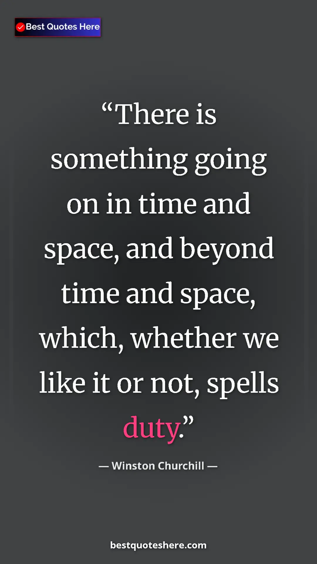 Winston Churchill Quote Card: "There is something going on in time and space, and beyond..." Pinterest quote poster by Winston Churchill: "There is something going on in time and space, and beyond..."