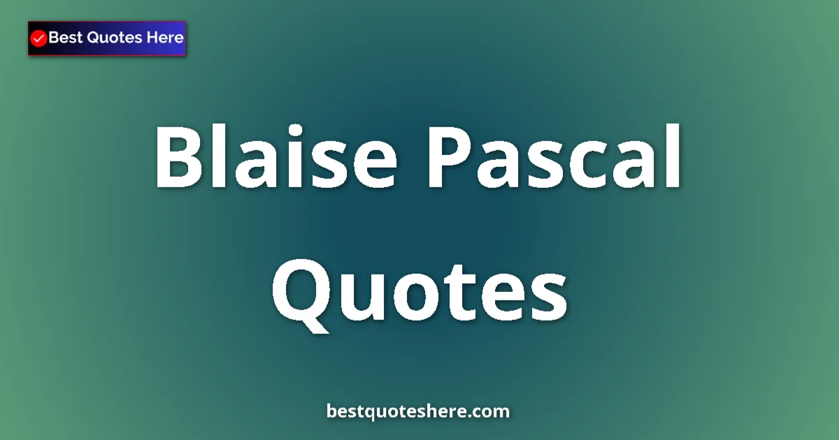Blaise Pascal