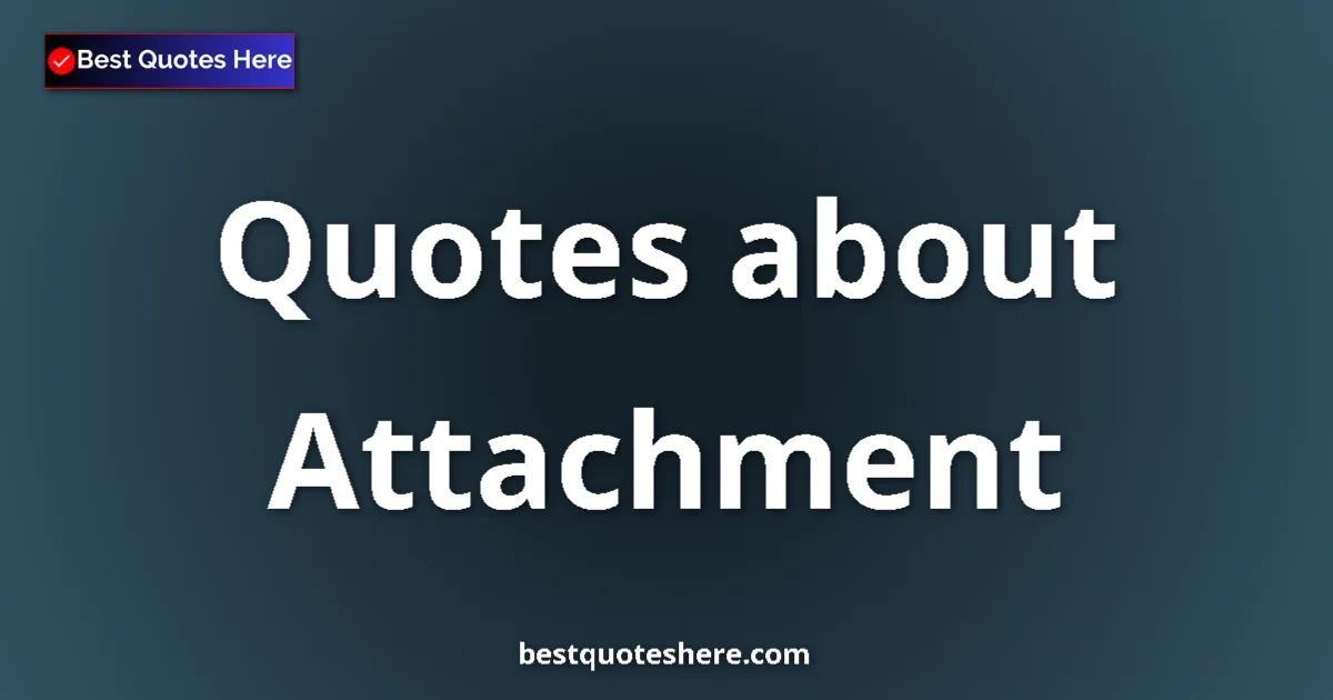 Attachment Quotes & Wisdom Attachment quotes and sayings collection
